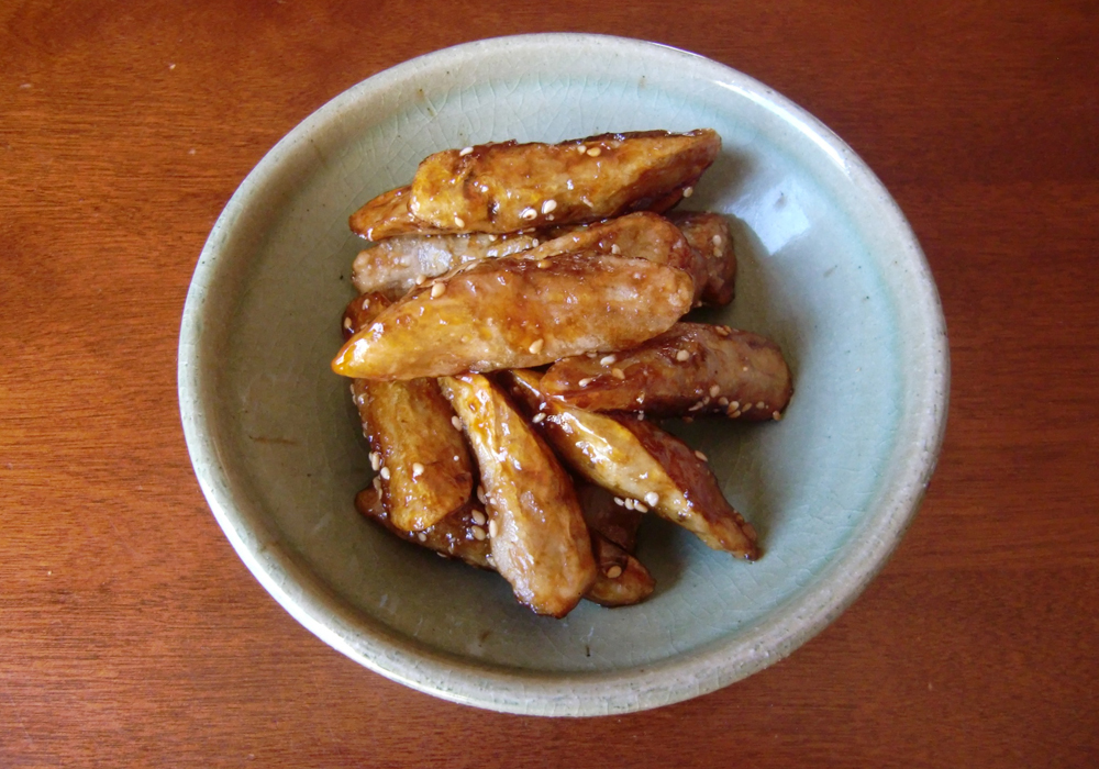 ごぼう甘辛あえ